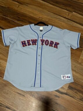 New York mets sandy alone Baseball Jersey - Light Gray/Blue 2xl
